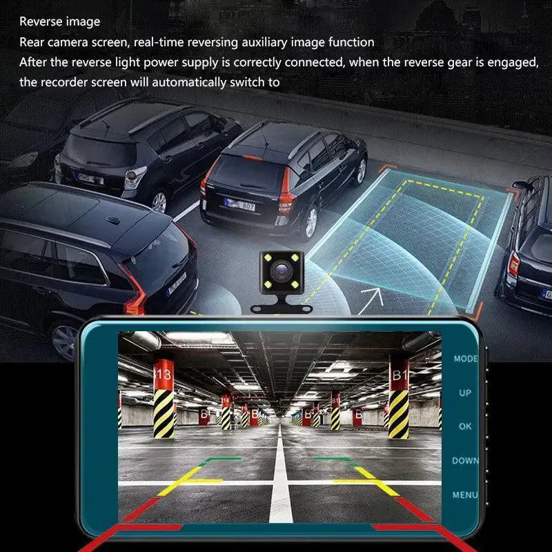4 Inch Touch Screen Car Camera With Night Vision Safety