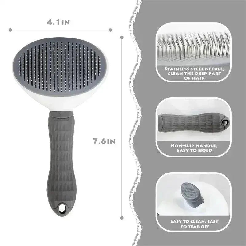 Hair Remover Brush For Pets Gentle Grooming Tool Easy To Use
