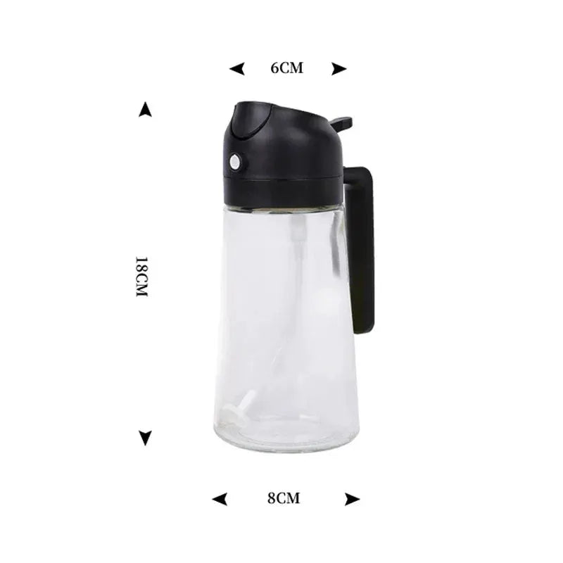 2in1 500ml Plastic Spray Oil Sprayer Bottle Kitchen Tool - OurLum.com