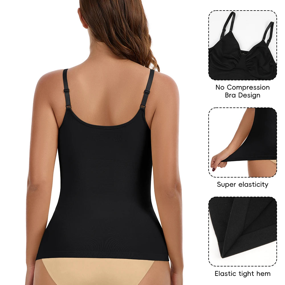 Builtin Bra Shapewear Camisole Tank
