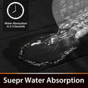 Thickened Solid Color Bathroom Flannel Foot Mat Non-Slip