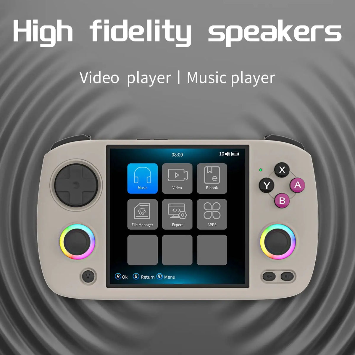 ANBERNIC RG CubeXX & RG40XX H & RG35XX H Retro Handheld Game Console H700 Linux 64-bit 5000 Video Games Supports WIFI Bluetooth