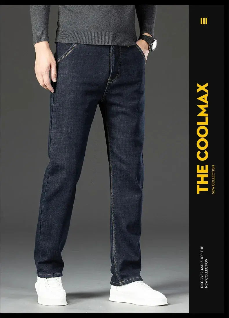Warm Fleece Jeans for Cold Office Wear — product view 10
