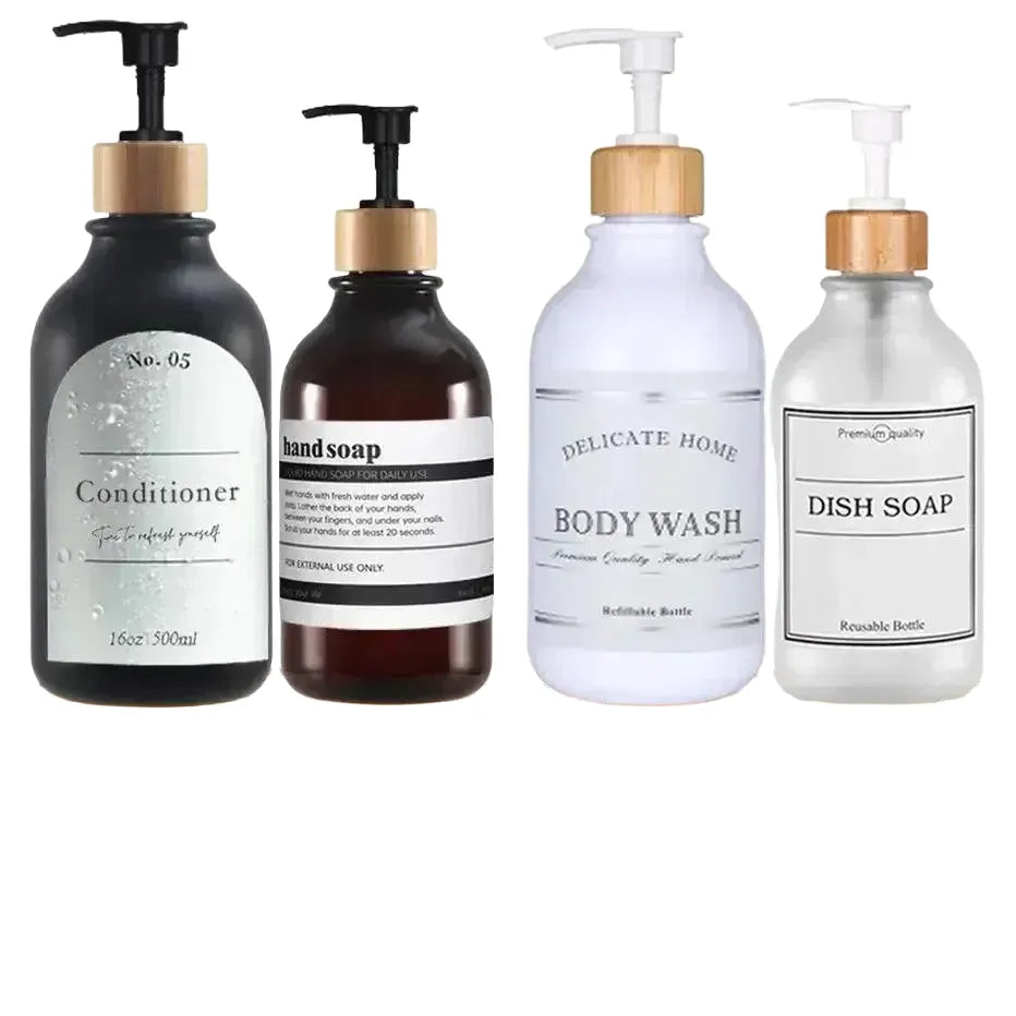 Eco Bamboo Soap Dispenser Set for Homes — product view 1