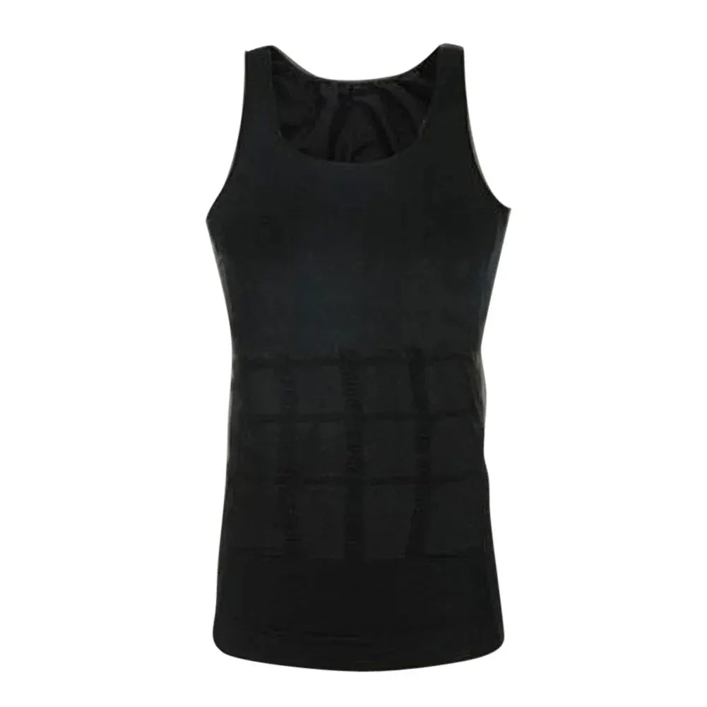 Mens Slimming Body Shaper Vest Nylon Tummy Control