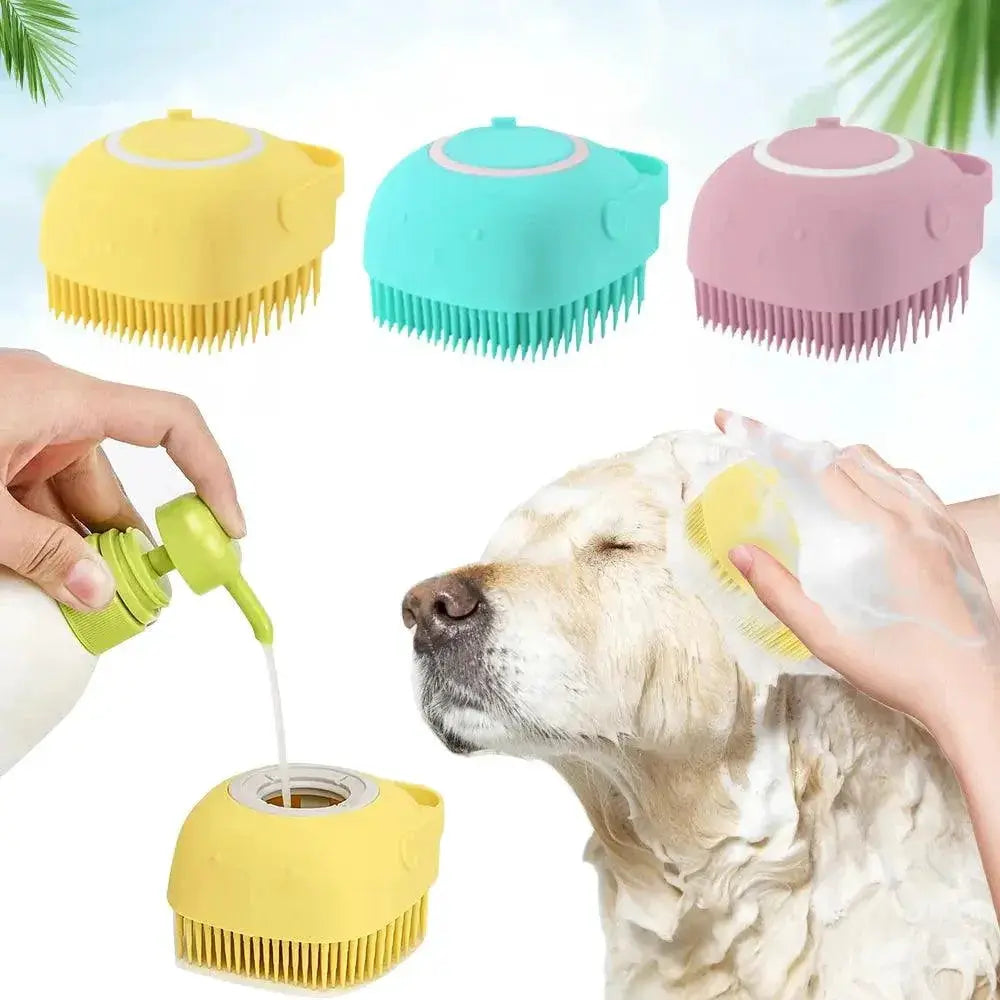 Pet Massage Grooming Brush For Relaxing Bath Time Experience
