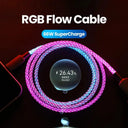RGB Data Cable - 100W Fast Charge Glow.
