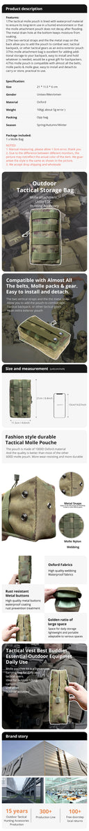 Outdoor Tactical Molle Waist Bag Oxford ATS-Camouflage Fanny Pack