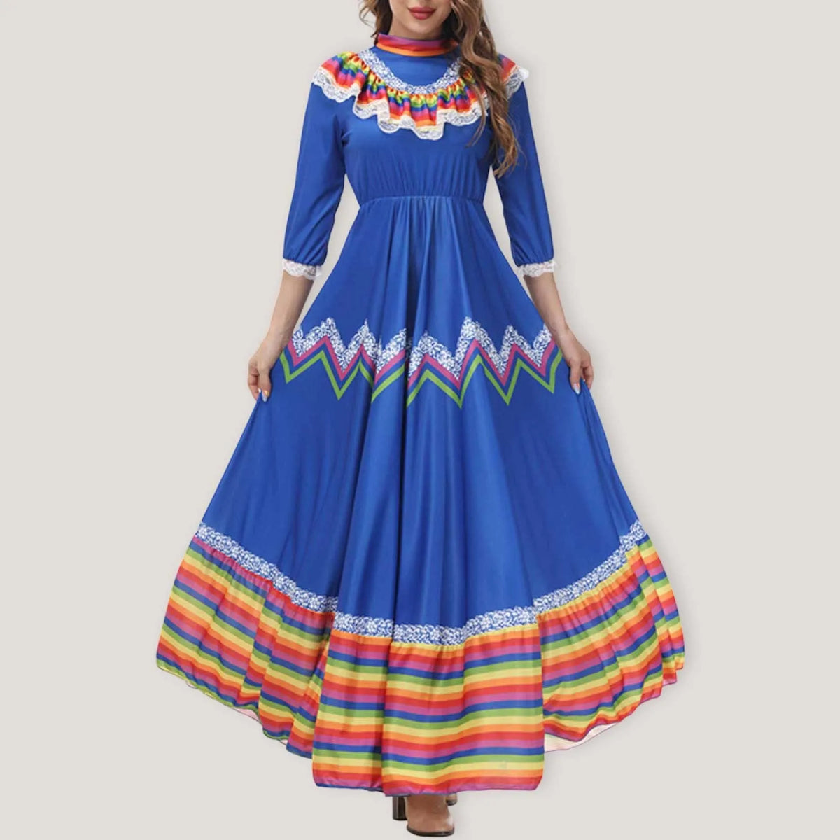 Mexican Celebration Pleated Dance Dress