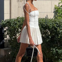 IAMHOTTY White Corset Dress for Women