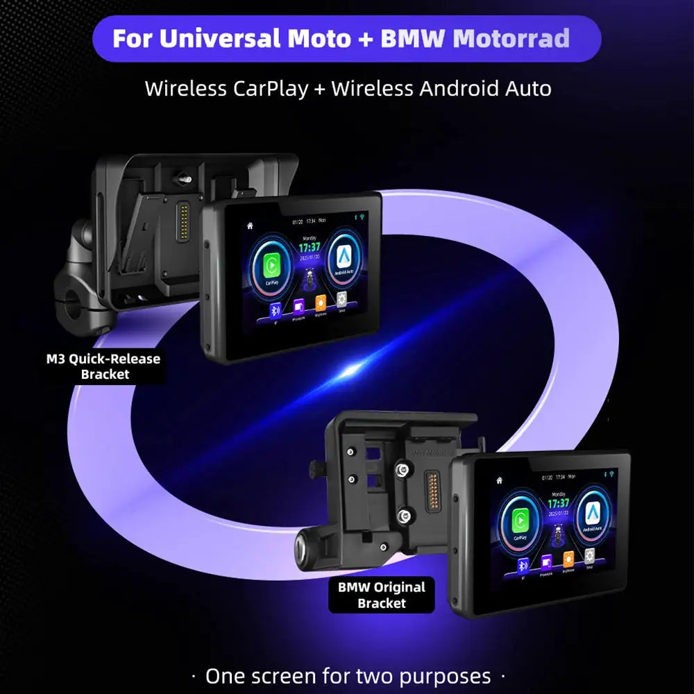 EKIY Special For BMW R1200GS R1250GS R1300GS F800 F850 F900 S1000XR Wireless CarPlay Moto Android Auto GPS Motorcycle Navigation