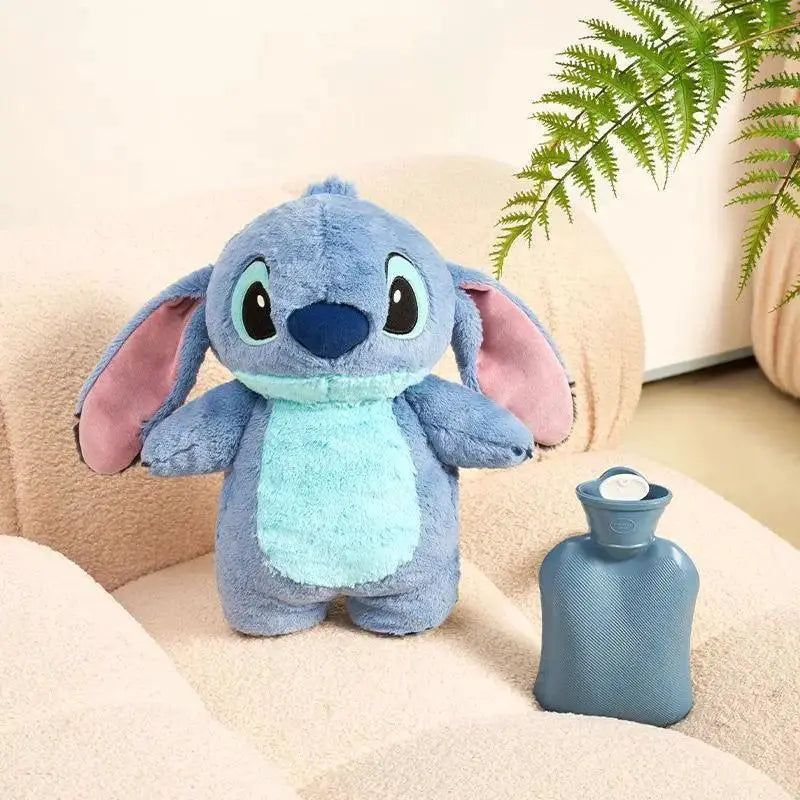 Disney Stitch Plush Hot Water Bottle Hand Warmer Gift Set