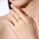 Silver Silver Moissanite Ring Pure