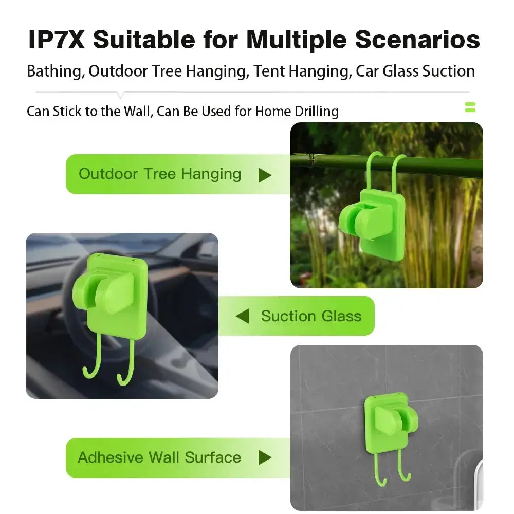 Portable Rechargeable Camp Shower With Intelligent Display
