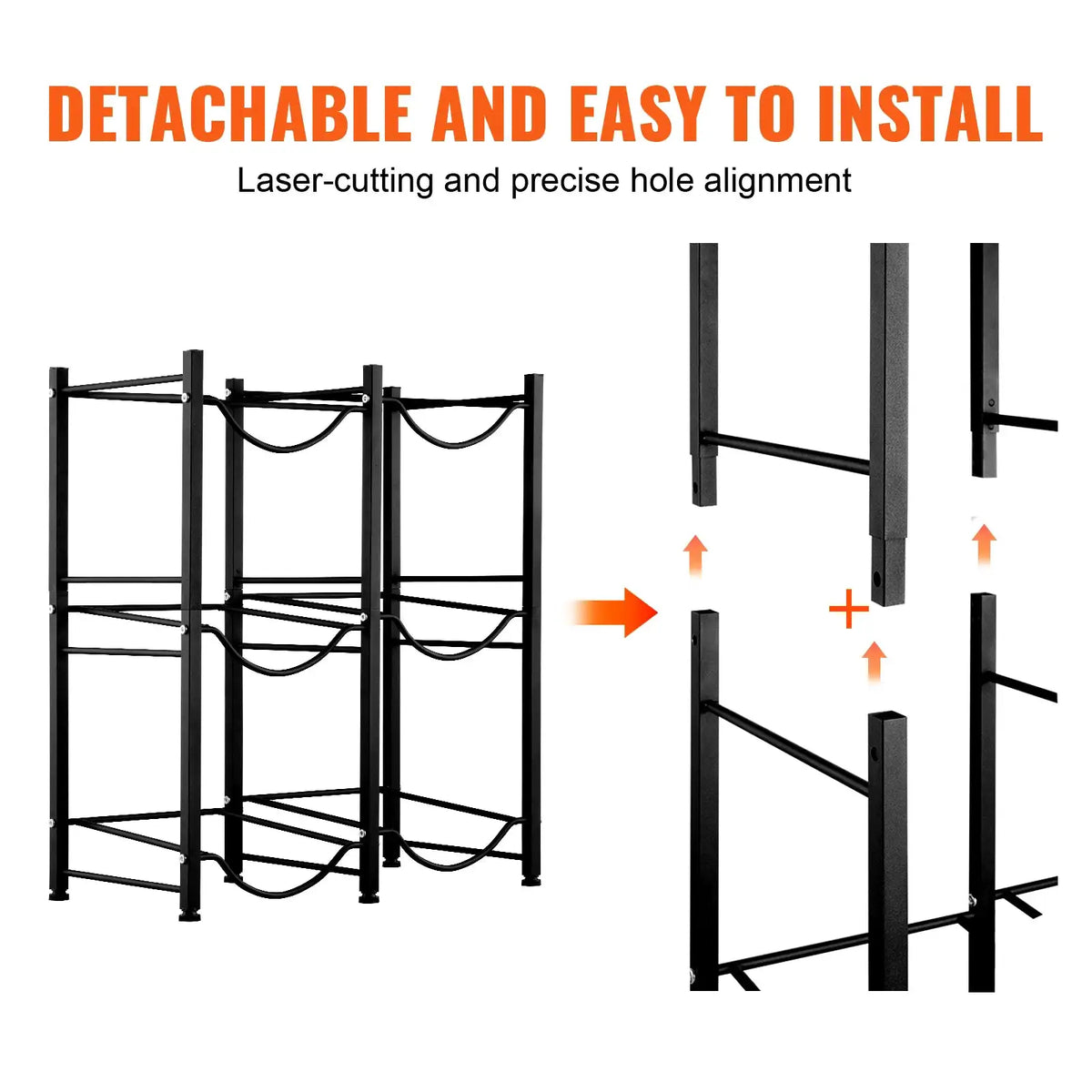 Tier Water Bottle Rack Black — product image 4