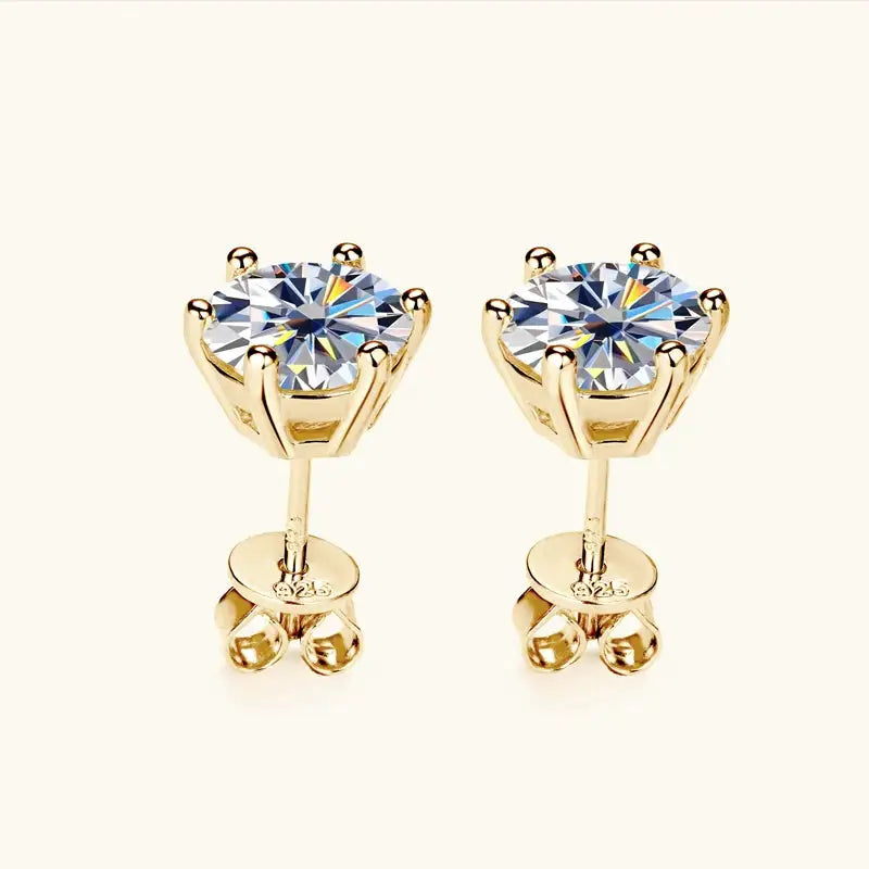 Premium Moissanite Wedding Stud Earrings — product image 4