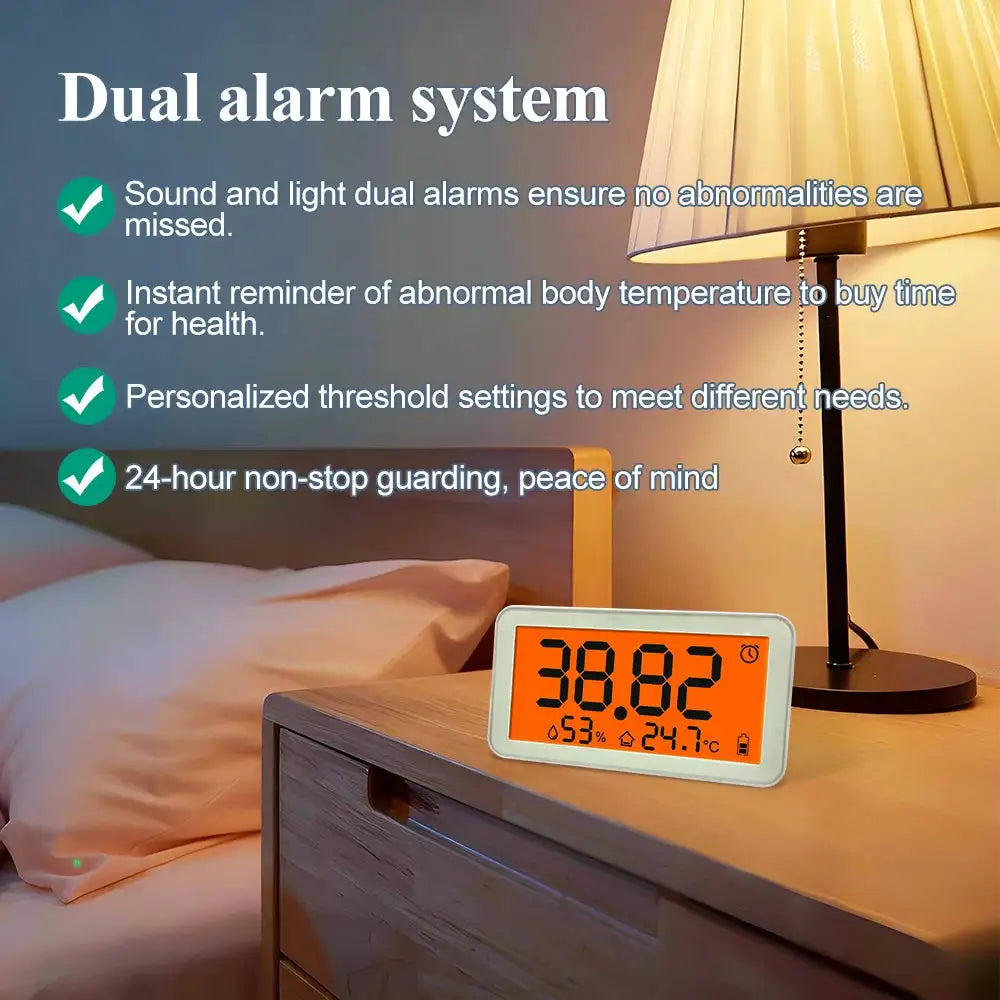 Wireless Electronic Thermometer with Large Screen Display - Dual — product view 6