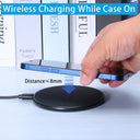 30W Wireless Charger Pad Stand for iPhone Samsung Xiaomi