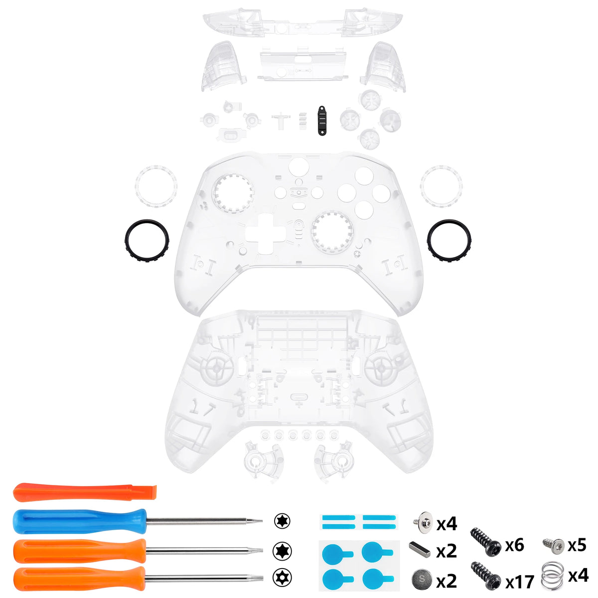 eXtremeRate Clear Full Set Shell
