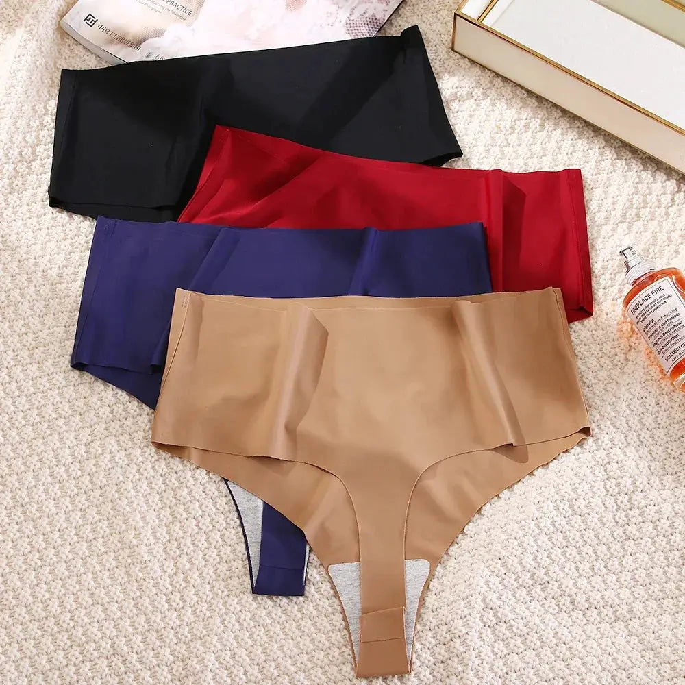 High Rise G String Panties Womens Soft Elasticity Lingerie
