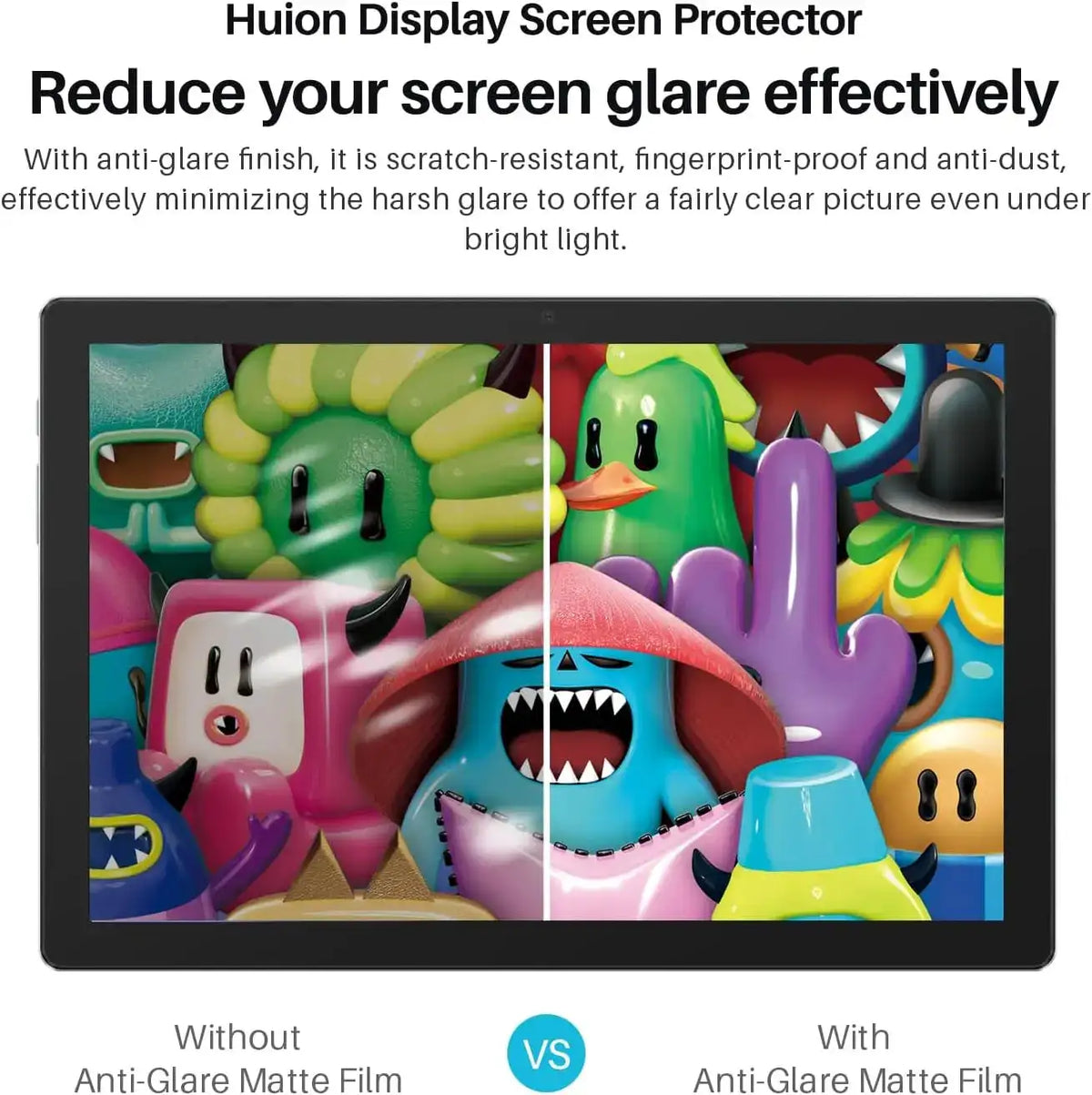 Huion Drawing Tablet Anti-Glare Matte Screen Protector, Anti-Scratch Protector Film for Android Tablet Kamvas Slate 10