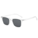 Tony Stark Rectangle Sunglasses for Men with Blue Lens