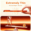 Orange Magnetic Case For iPhone - Wireless Ready