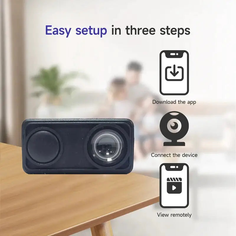 Lenovo 4K Camera WiFi Wireless Monitor Night Vision Remote Motion Detecting Camcorders Security Protection Indoor Surveillance