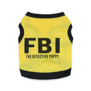Police Suit Cosplay Dog Vest Stylish Costume Apparel for Dogs