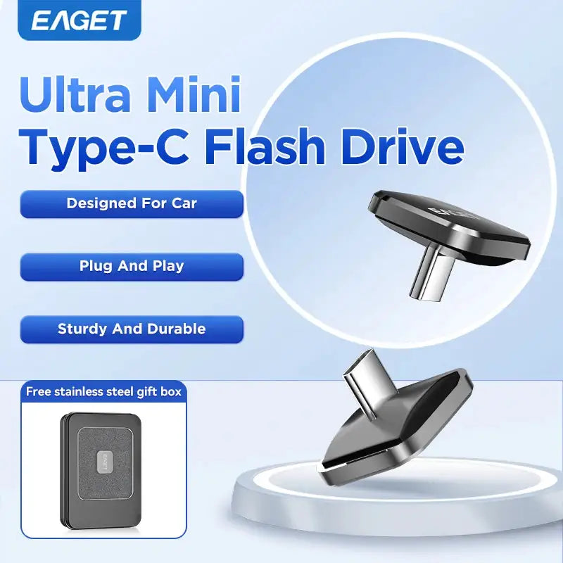 EAGET Mini Car Type-C USB Flash Drive Plug&Play Portable — product view 2