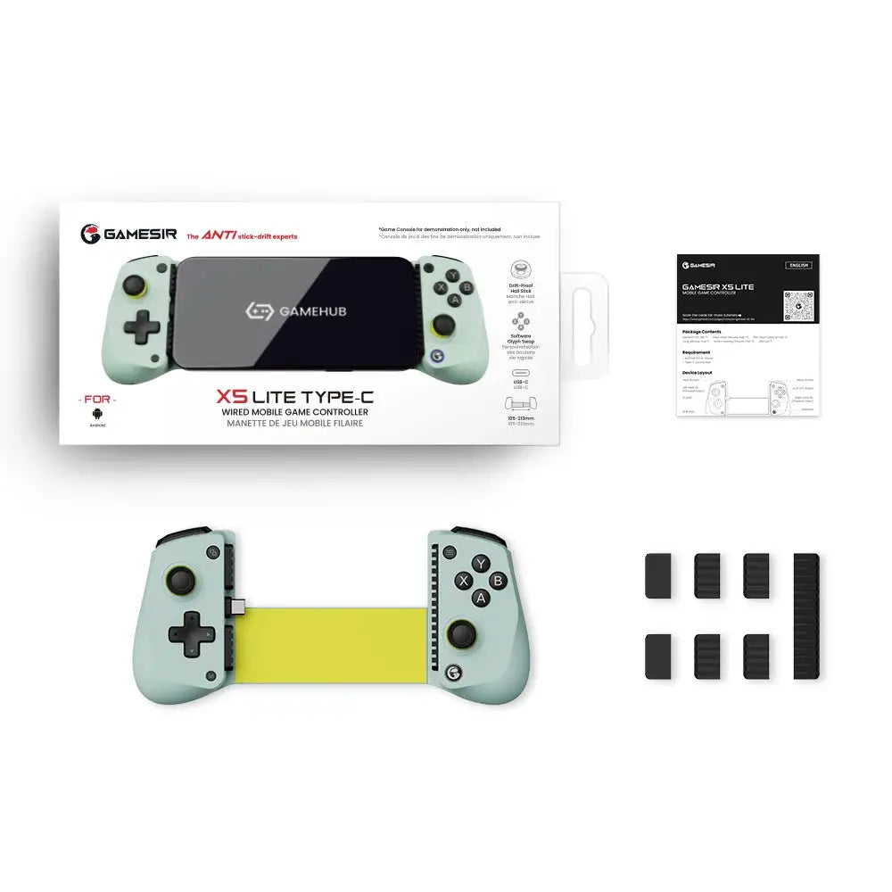GameSir X5 Lite Mobile Gaming Controller for Android iPhone 16/15 - Lightweight Design, Hall Effect, No-Drift, App Customization