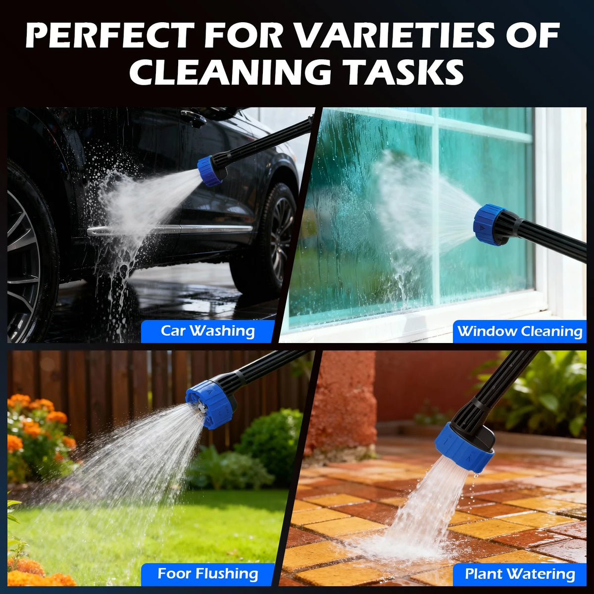 Portable Cordless Car Washer High Pressure Spray Water Gun — product view 2