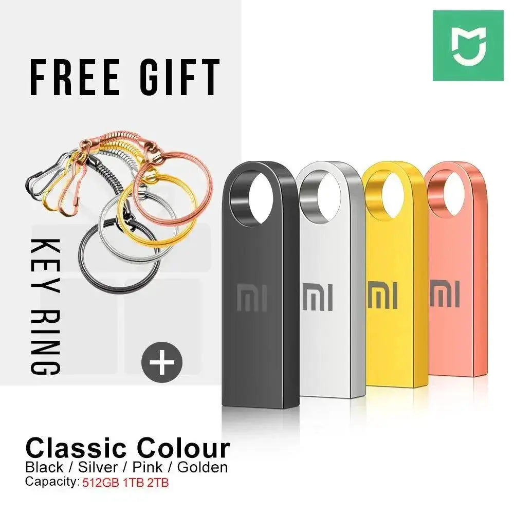 Waterproof USB Flash Drive 2TB High Speed Portable Storage