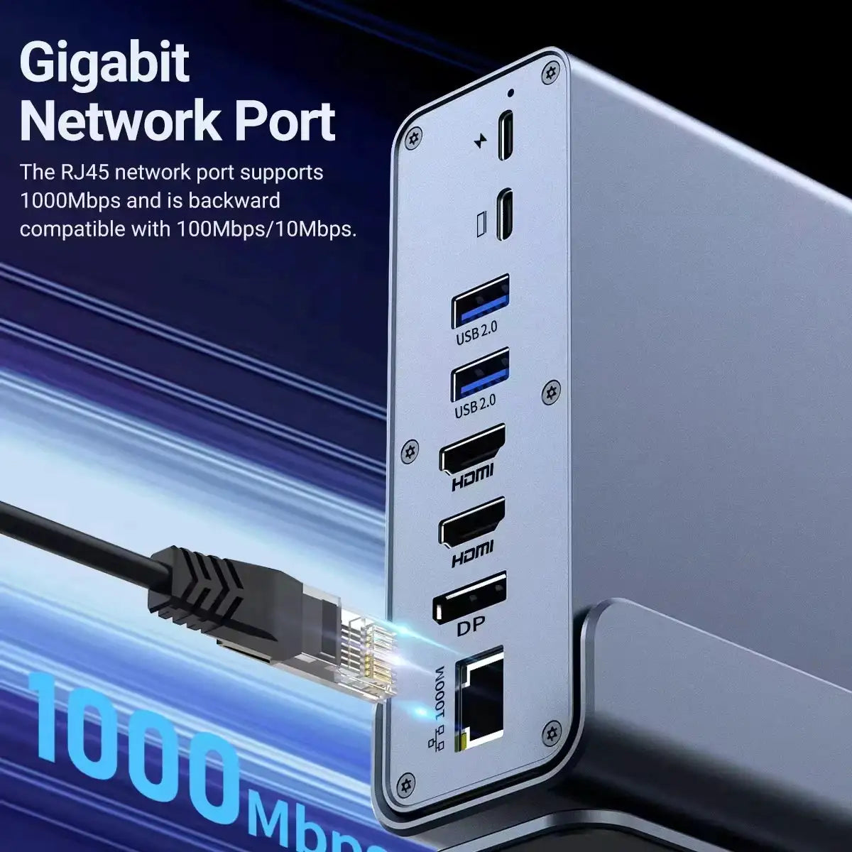 Port Usb C Hub Triple Monitors — product view 3