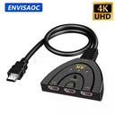 HDMI-Compatible Switch KVM Splitter 4K 3D Home Hub Device