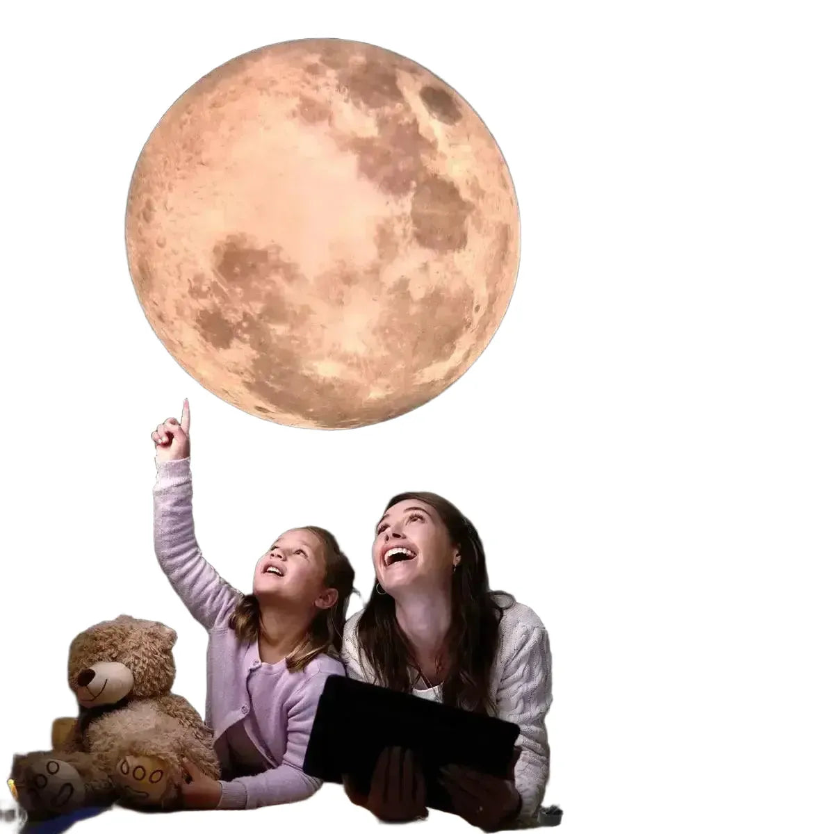 Calm Moon Night Light Lamp for Room — 3 Lighting Colors