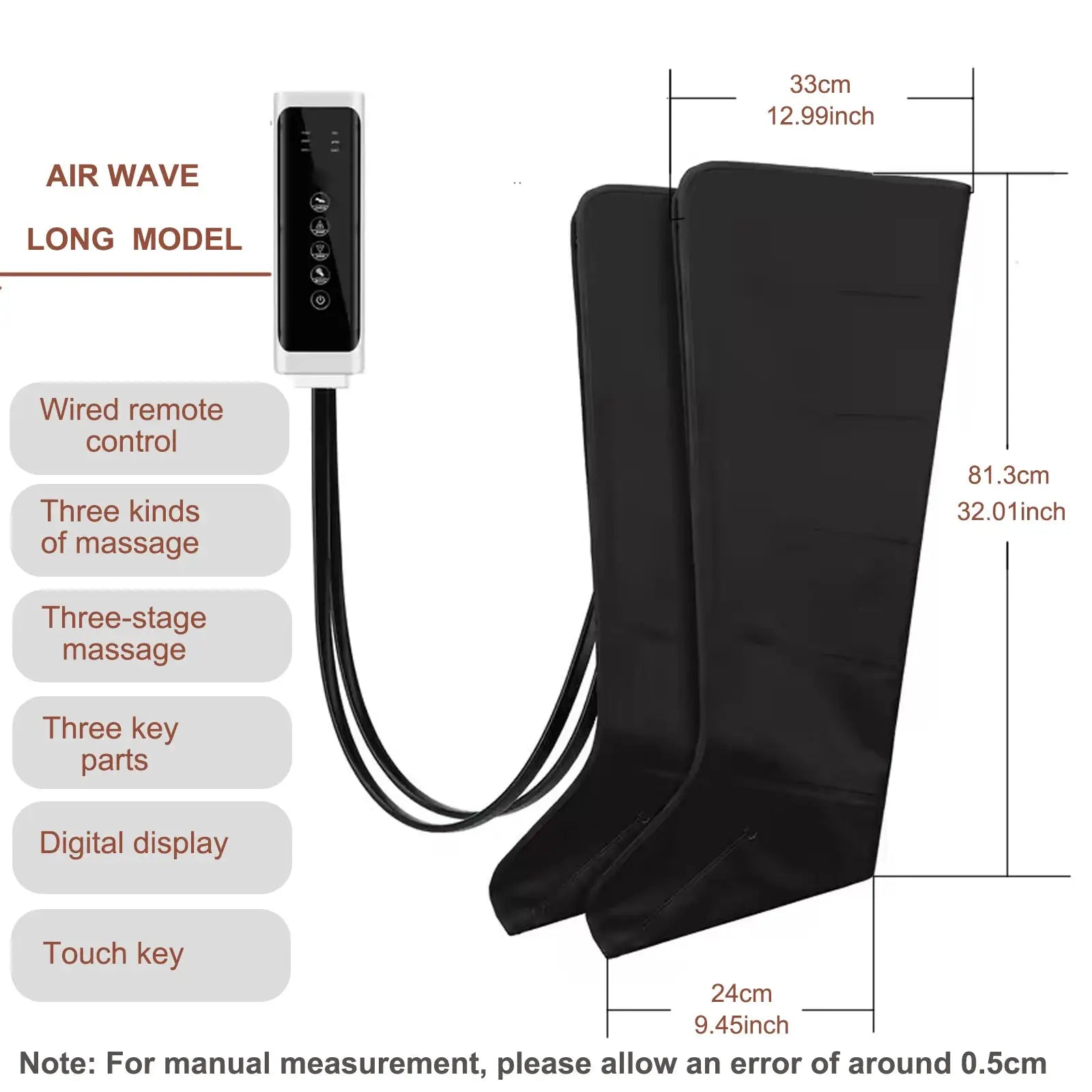 2026 NEW Foot Air Pressure Leg Massager Promotes Blood Circulation Kneading Squeezing Deep Relaxation Muscle With Hand Control