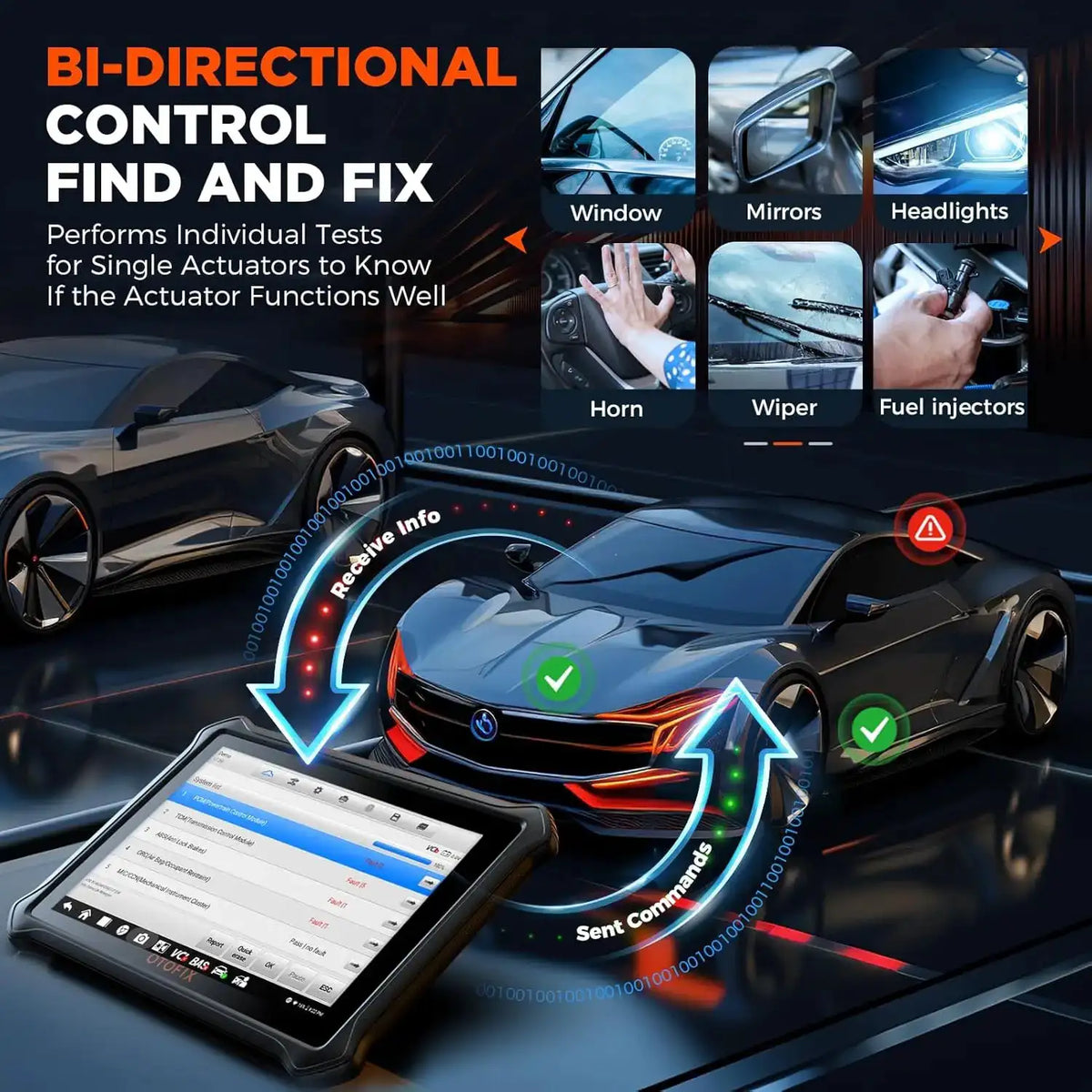 OTOFIX LITE Scanner Car Diagnostic Tool Bluetooth Wireless Control — product view 3