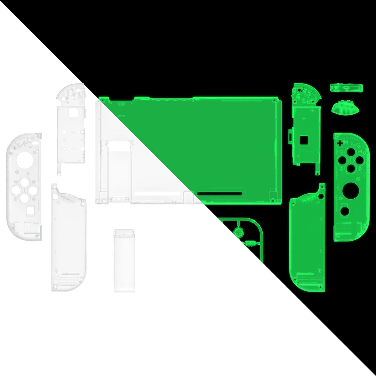 eXtremeRate Transparent Console Back Plate