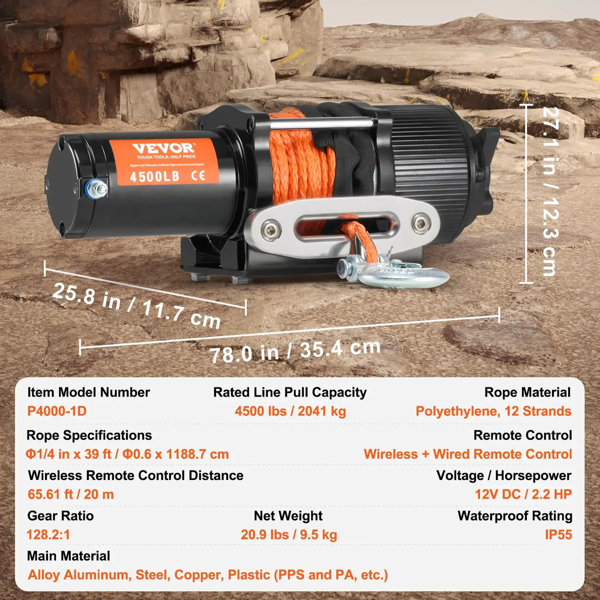 Lbs Electric Winch For Jeep — product image 7