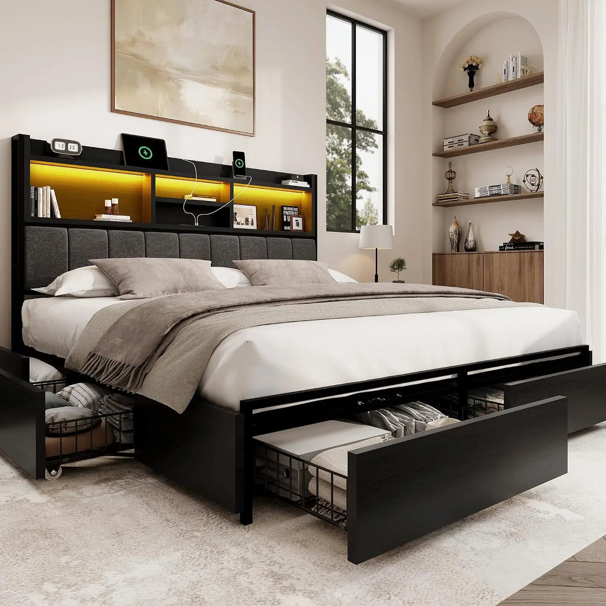 USB LED Bed Frame