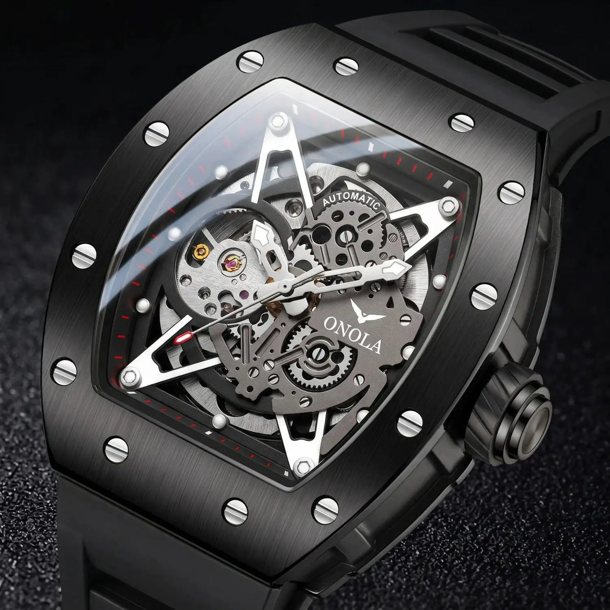 Onola Mens Skeleton Mechanical Watch — product image 5