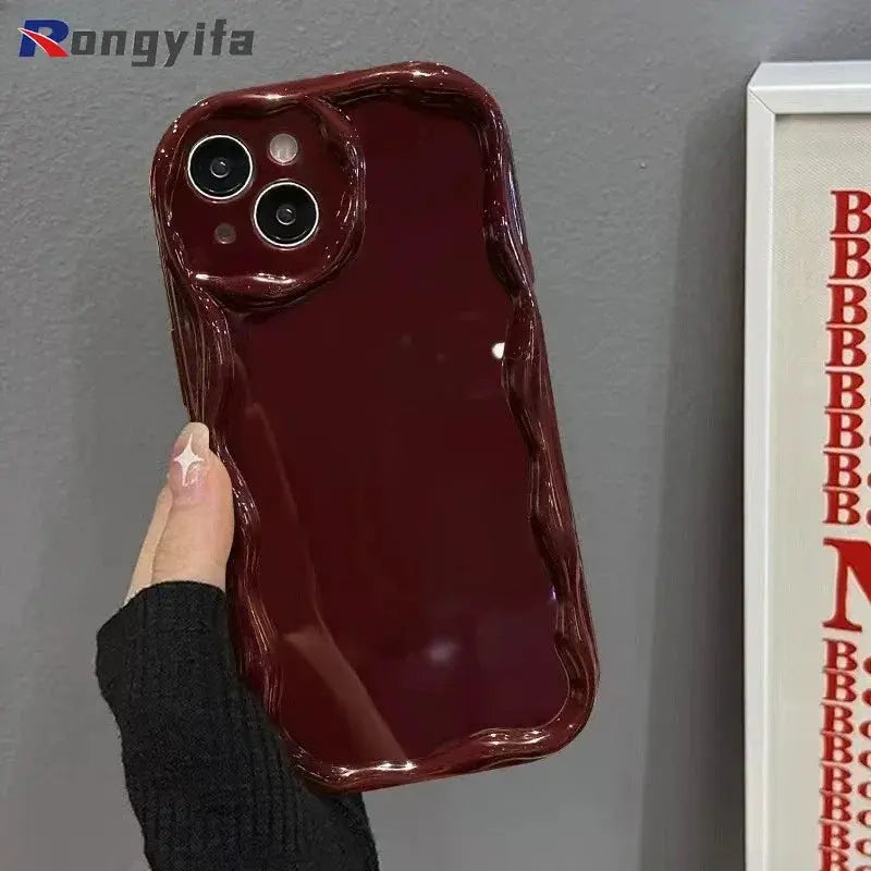New Year Casing IPhone 15 14 Plus 13 12 11 Pro Max Red Cover