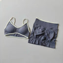 Yoga Set Seamless Crop Top - Breathable Gym Comfort