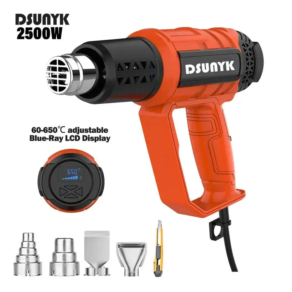 LCD Temperature Adjustable Compact Hot Air Gun 110V