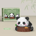 Cute Panda Mini Building Block Set Fun Educational Toy
