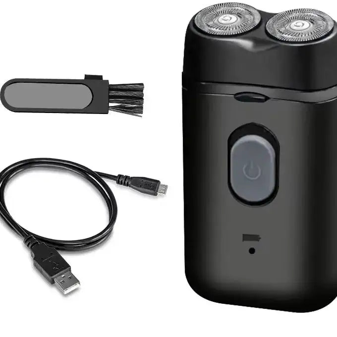 HTMCK Men's Double-Headed Electric Shaver Portable USB Charging Multi-Functional Rechargeable Travel-Friendly Grooming Kit