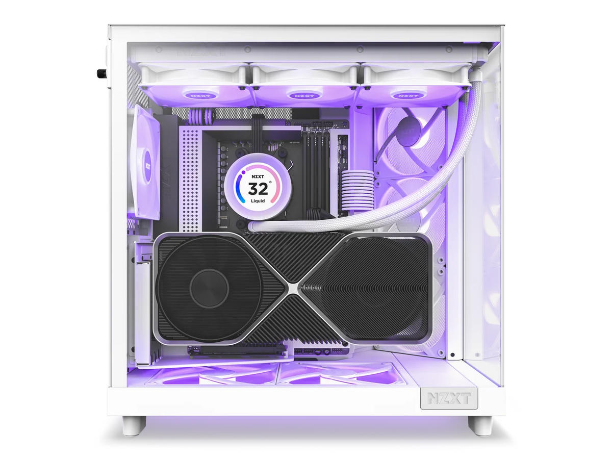 NZXT Flow RGB White Airflow Case — product view 8