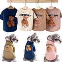 Winter Bear Pet Jacket Cozy Outerwear for Small Pets