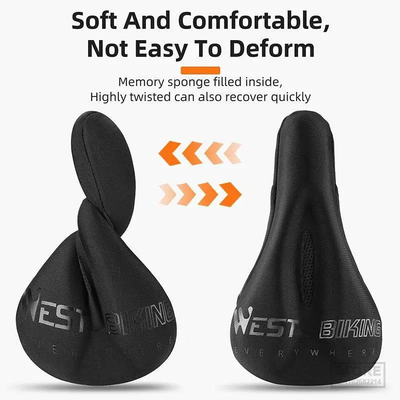 West Biking Gel Filled Road Bike Seat Cover Comfort